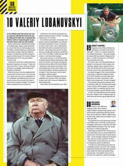 FourFourTwo назвал 100 лучших тренеров за всю историю футбола . Валерий Лобановский в ТОП 10