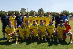 Ветеранская сборная Украины на открытии стадиона в Киевской области