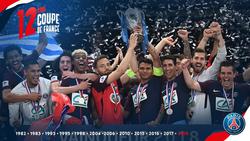 Футболисты ПСЖ разрешили капитану «Ле-Эрбье» поднять над головой трофей Кубка Франции