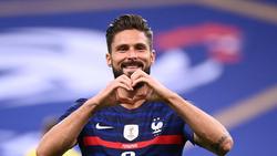 Giroud tied with Henry for the number of goals scored for the French national team