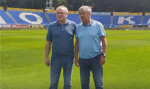 Игорь Суркис и Мирча Луческу посетили матч Украина U-21 — Румыния U-21