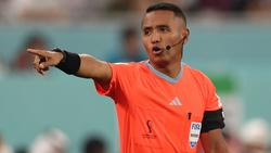 Der Schiedsrichter reagierte harsch auf die Elfmeterbeschwerde der senegalesischen Spieler