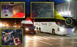 Полиция арестовала албанского болельщика, забросавшего камнями автобус сборной Сербии