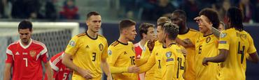 В матче Россия — Бельгия произошел скандал (ФОТО)