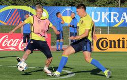 Сборная Украины провела последнюю тренировку в Экс-ан-Провансе перед матчем с Германией (ВИДЕО)