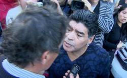 Марадона дал пощечину журналисту (ВИДЕО)  
