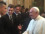 Игроки «Ромы» встретились с папой Римским (ФОТО)