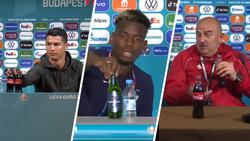 УЕФА требует не трогать бутылки спонсоров на пресс-конференциях Евро-2020