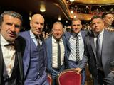 Андрей Шевченко встретился с Фигу, Зиданом, Роналдо и Папеном на церемонии вручения «Золотого мяча»-2022 (ФОТО)