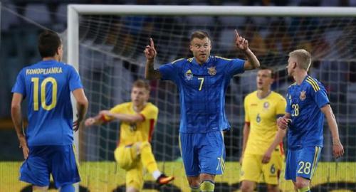Сборная Украины обыграла в товарищеском матче Румынию