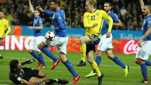 ЧМ-2018, плей-офф: Швеция — Италия — 1:0 (ВИДЕО)