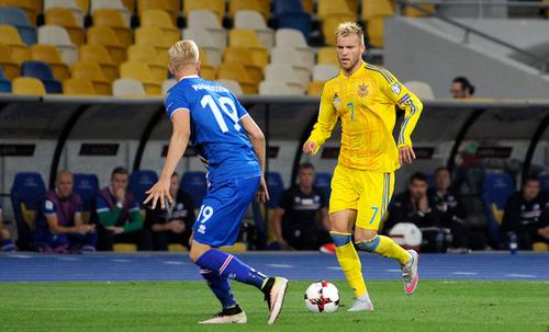 Сборная Украины стартовала в отборе ЧМ-2018 с ничьей в матче с Исландией