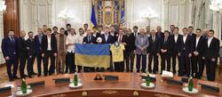 Президент Украины встретился с национальной сборной (ФОТО)