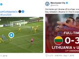 «МанСити» и «Аталанта» поздравили Зинченко и Малиновского с забитыми голами в составе сборной Украины