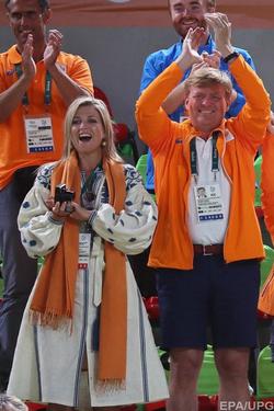 Королева Нидерландов прибыла на Игры в Рио в украинской вышиванке.