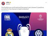 Фейл дня: УЕФА досрочно проанонсировал финал Лиги чемпионов между «Реалом» и «Интером» (ФОТО)