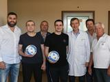 Динамовцы посетили моряков в Центральном госпитале СБУ (ФОТО, ВИДЕО)