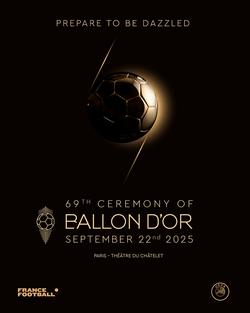 Стало відомо, коли буде вручений «Золотий м’яч»-2025