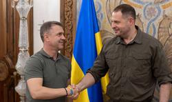 Андрій Єрмак привітав Сергія Реброва із призначенням на посаду головного тренера збірної України