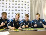Игроки сборной Украины дали пресс-конференцию для детей