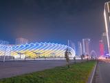 Стадион, на котором играет «Динамо» Батуми, подсветили цветами украинского флага (ФОТО)