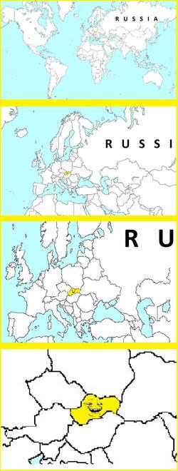 Как выглядит Словакия на карте :)