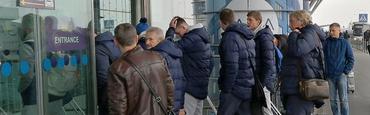 ВИДЕО: «Динамо» отправилось на матч с «Мальме». Репортаж из аэропорта «Борисполь»