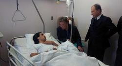 Президент Колумбии навестил Фалькао в больнице (ФОТО)