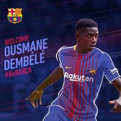 Официально. «Барселона» приобрела Усмана Дембеле за 105 млн евро
