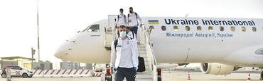 Сборная Украины прибыла в Рим на матч 1/4 финала Евро-2020 с Англией (ФОТО)