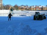 «Зирка» просит болельщиков помочь очистить стадион от снега