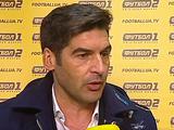 Паулу Фонсека: «Обе команды заслуживали другое судейство»