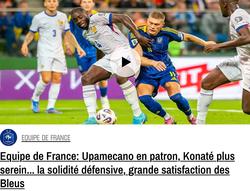 «Тріумф із присмаком напруги», — французькі ЗМІ про матч з Україною