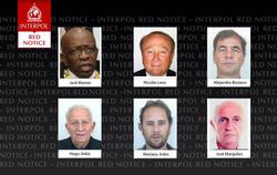 Интерпол объявил в розыск шестерых подозреваемых по делу о коррупции в ФИФА (ФОТО)