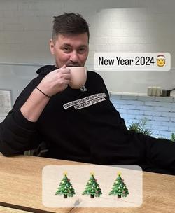 Артем Милевский показал, как встретил Новый год (ФОТО)