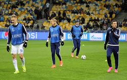 ВИДЕО: «Динамо» проводит разминку на «Олимпийском» перед матчем с «Манчестер Сити»