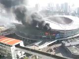 На стадионе «Шанхай Шэньхуа» произошел пожар