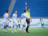 Tymczyk received a red card for the first time in his career