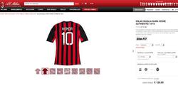 «Милан» начал продавать футболки с фамилией Хонды