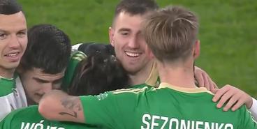 Гол Дячука в ворота «Термалики»