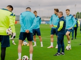 Ukraine national team holds closed training session before match with Slovakia