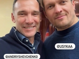 "Zaplanowaliśmy coś dobrego" - Andrij Szewczenko spotkał się z Ołeksandrem Usykiem (ZDJĘCIA)