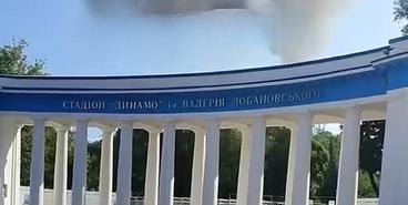 Падение дрона возле стадиона «Динамо»