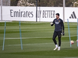 Thibaut Courtois trained in Real Madrid's general squad