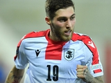 Tsitaishvili scored a goal for the Georgian youth team against Belgium at Euro-2023 (U-21)