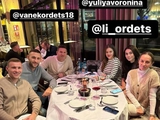 Ordets und Voronin aßen mit einem russischen Fußballspieler zu Abend: ein beschämendes FOTO