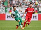 Werder gegen Köln - 1:1. Deutsche Meisterschaft, Runde der 33. Spielbericht, Statistik
