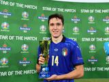 Федерико Кьеза — лучший игрок матча Италия — Уэльс