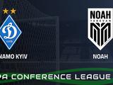 «Динамо» — «Ноа»: где смотреть, онлайн трансляция. Матч 6 тура общего этапа Лиги конференций