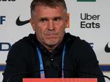 Франция — Украина — 4:0. Пресс-конференция. Сергей Ребров: «Первым таймом я доволен»